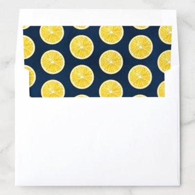 Watercolor Lemon Slices Envelope Liner