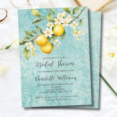 Watercolor Lemon Themed