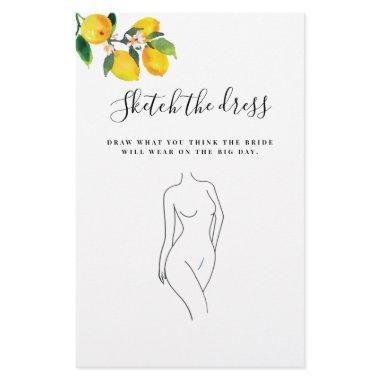 Watercolor Lemon Wedding Dress  Game