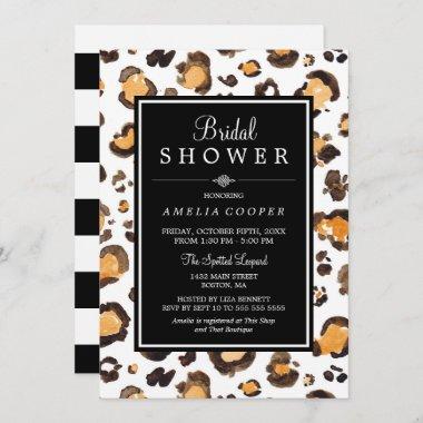 Watercolor Leopard Print | Bridal Shower Invite