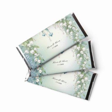 Watercolor Lily of the Valley Hershey Bar Favors