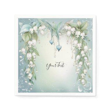 Watercolor Lily of the Valley Paper Napkin