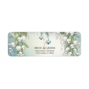 Watercolor Lily of the Valley Return Address Label