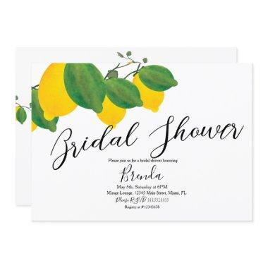 Watercolor Lime Lemon Limon