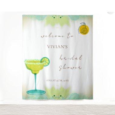 Watercolor Lime Tequila  Welcome Tapestry