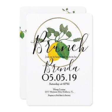 Watercolor Limoncillo Lime Lemon Invitations