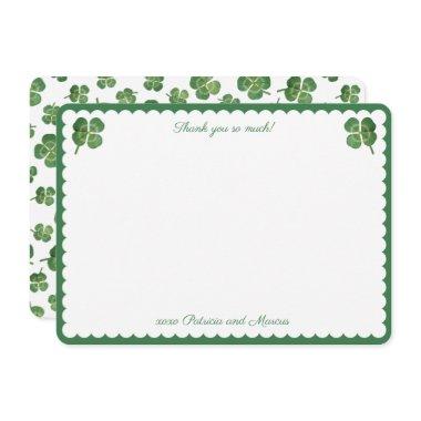 Watercolor Lucky In Love St Patricks  Thank You