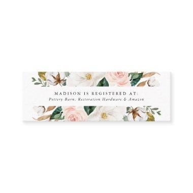 Watercolor Magnolias | Bridal Registry Invitations