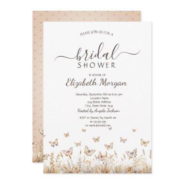 Watercolor Meadow Butterflies