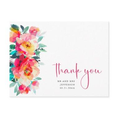 Watercolor Meadow Wildflower Boho Thank You Post