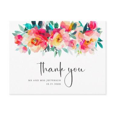 Watercolor Meadow Wildflower Boho Thank You Post