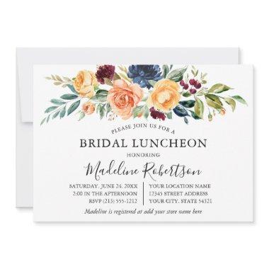 Watercolor Mixed Floral Greenery Bridal Luncheon