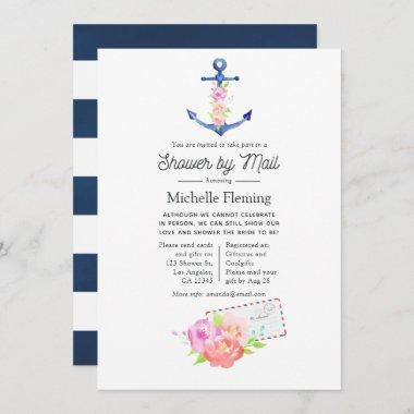Watercolor Nautical Bridal Shower by Mail Invitations