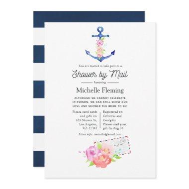 Watercolor Nautical Bridal Shower by Mail Invitations