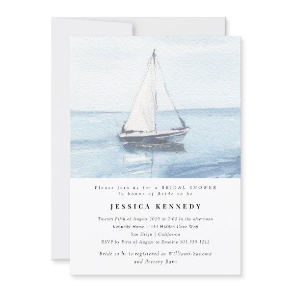 Watercolor Nautical Sailing