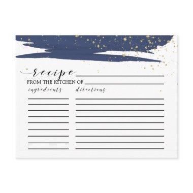 Watercolor Navy & Gold  Recipe