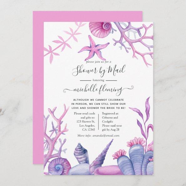 Watercolor Ocean Life Bridal Shower by Mail Invitations