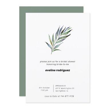 Watercolor Olive Branch Greenery