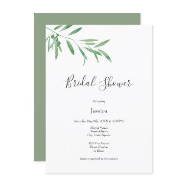 Watercolor Olive Branch