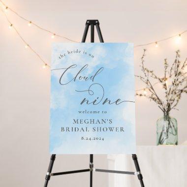 Watercolor On Cloud 9  Welcome Foam Board