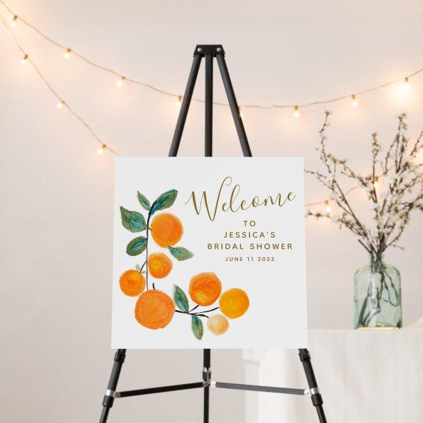 Watercolor Oranges Fruit Rustic  Foam Board