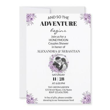 Watercolor Orchid Honeymoon Shower