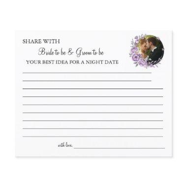 Watercolor orchid share a date night idea  flyer