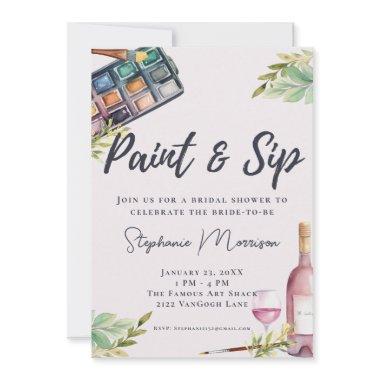 Watercolor Paint & Sip Art