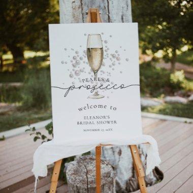 Watercolor Pearls.& Prosecco  Welcome Foam Board