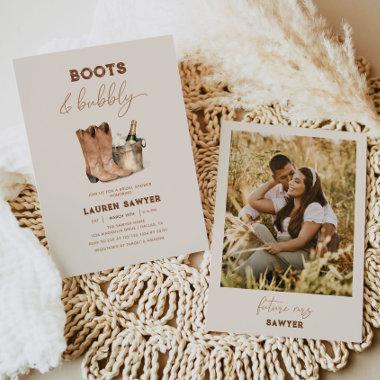 Watercolor Photo Boots & Bubbly