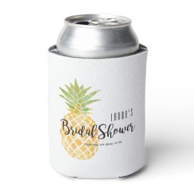 Watercolor Pineapple Stencil | Bridal Shower Can Cooler