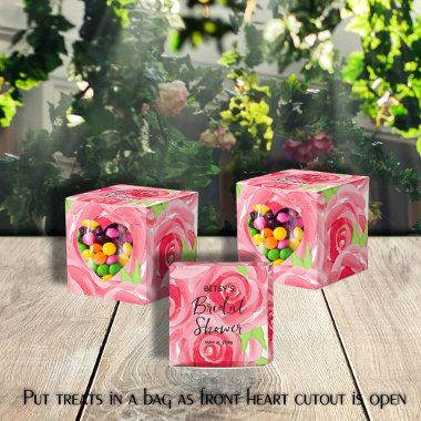 Watercolor Pink Roses 2" Party Favor Boxes