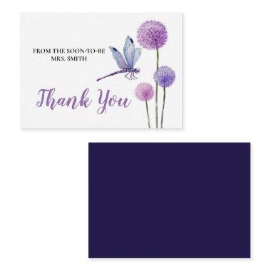 Watercolor purple thank you