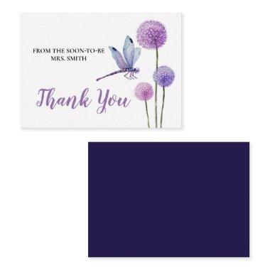 Watercolor purple thank you Invitations