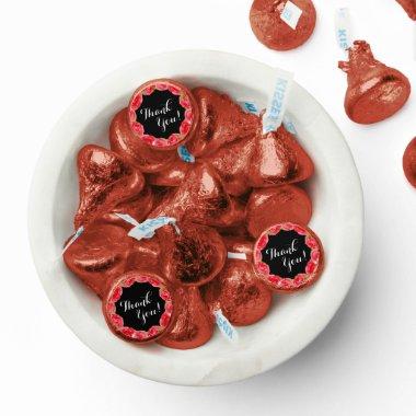 Watercolor Red Roses Derby Bridal Shower Hershey®'s Kisses®