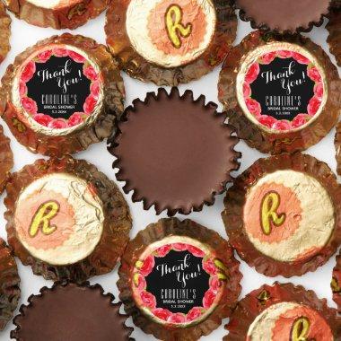 Watercolor Red Roses Derby Bridal Shower Reese's Peanut Butter Cups