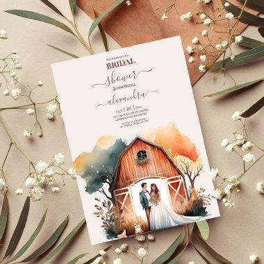 Watercolor Rustic Barn