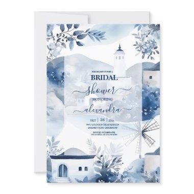 Watercolor Santorini Destination Bridal
