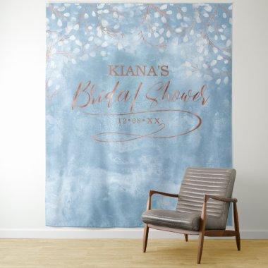 Watercolor Snowdrops Bridal Shower Blue ID726 Tapestry