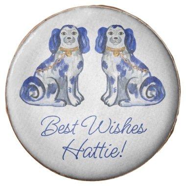 Watercolor Staffordshire Dogs Chocolate Covered Oreo