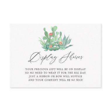Watercolor Succulents  Display Shower Enclosure