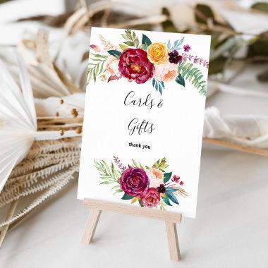 Watercolor Summer Floral Invitations and Gifts Sign