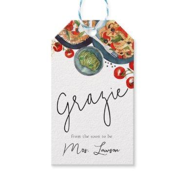 Watercolor That's Amore Bridal Shower Favor Gift Tags