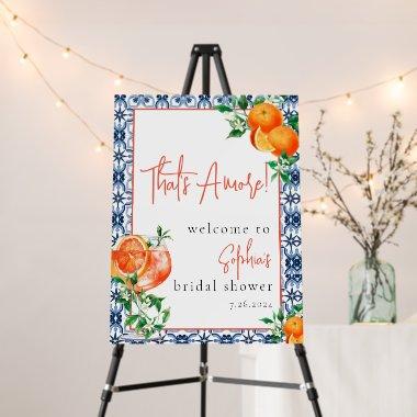 Watercolor That's Amore Spritz Bridal Shower Foam Board