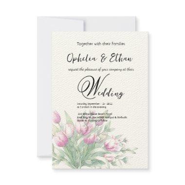 Watercolor Tulips, Wedding