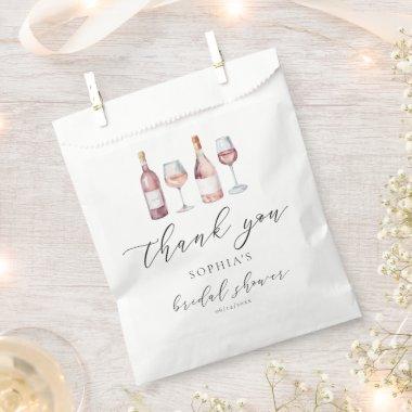 Watercolor Vino before Vows  Favor Bag