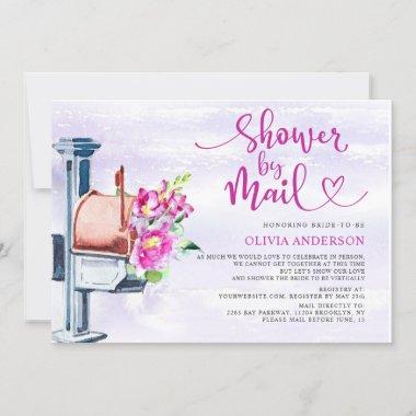 Watercolor Virtual Bridal Shower by Mail Invitations