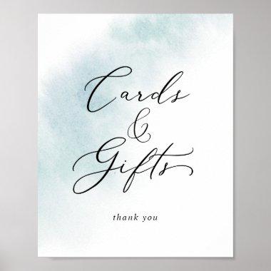 Watercolor Wash | Blue Invitations and Gifts Sign