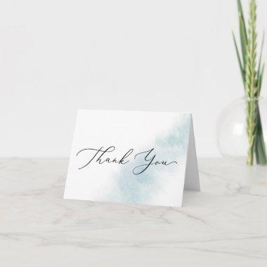Watercolor Wash | Blue Thank You Invitations