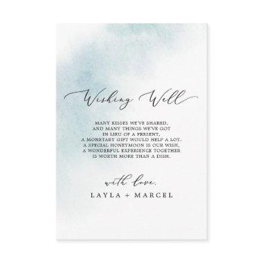 Watercolor Wash | Blue Wishing Well